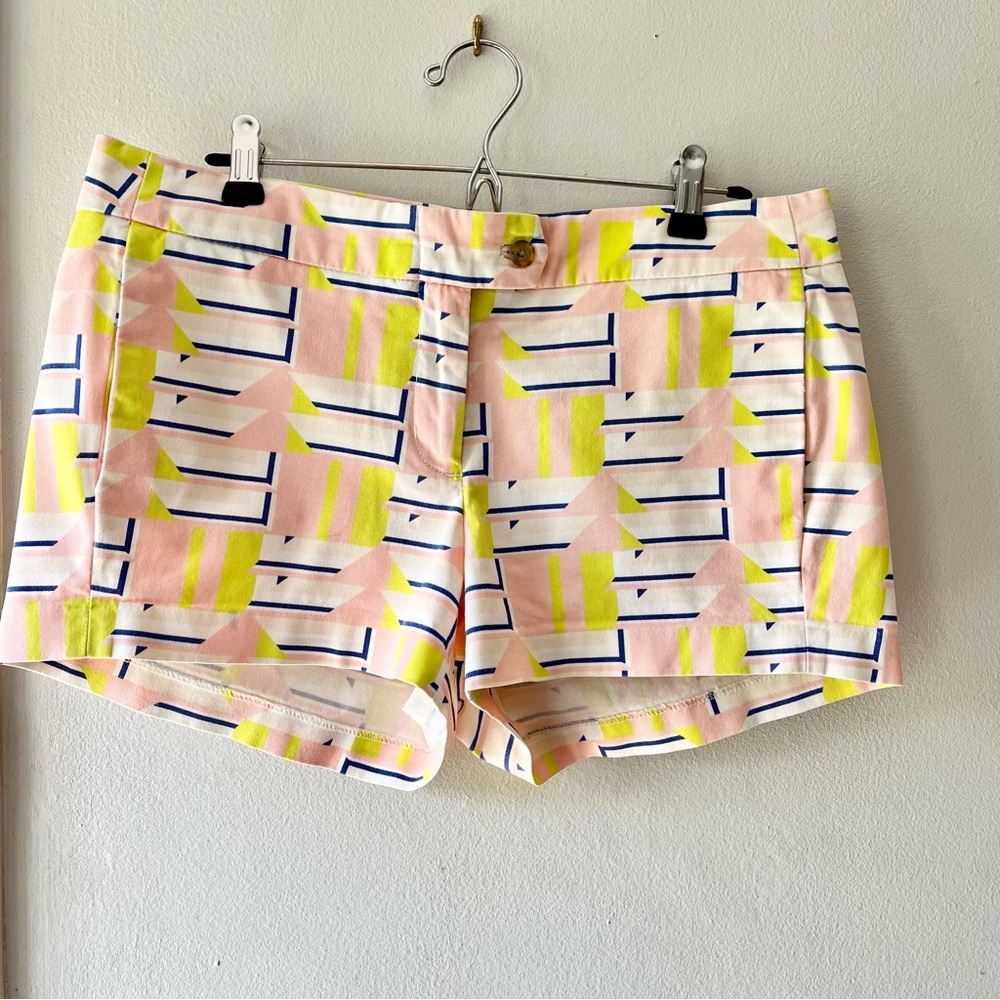 J.Crew• 80’s Graphics Cotton Stretch Shorts•sz 8
